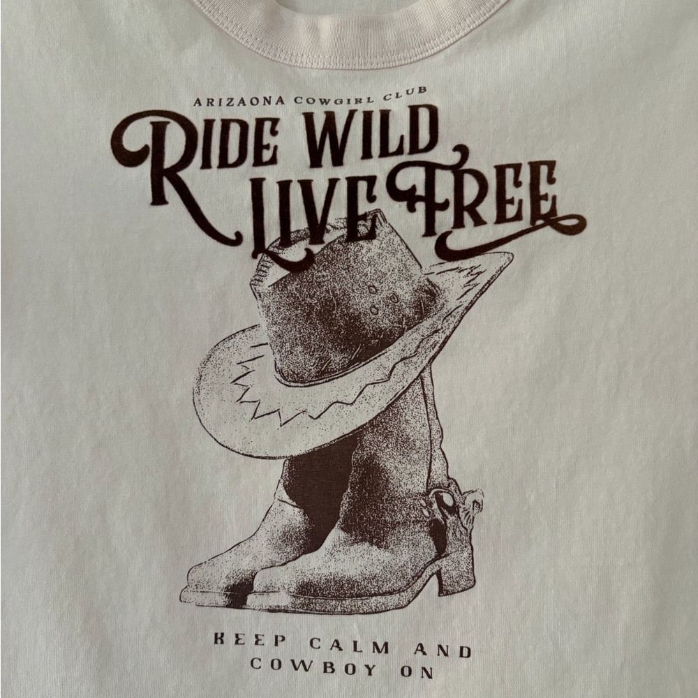 Urban Nation Light Pink Western Tee - Picture 3 of 4